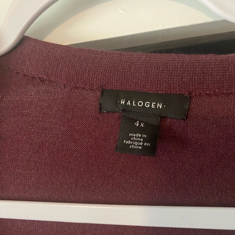 Halogen Women’s Plus Size Long Cardigan- Smoke free home - Picture 2 of 2